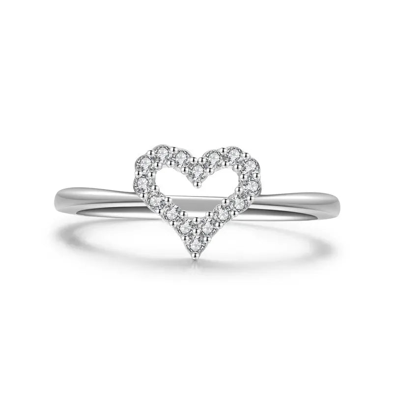 Glistening Heart Ring